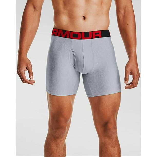 Charcoal Under Armour Men's 6" Underwear Tech Boxerjock Briefs